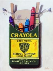 Box of Crayons - realistic still life toys