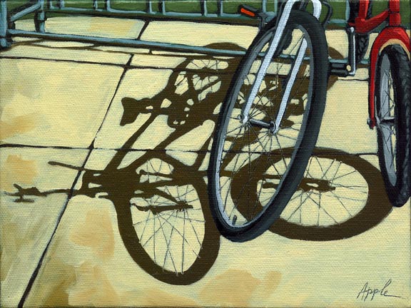 Friendship - bicycle shadows