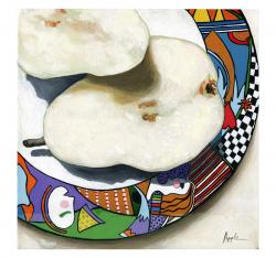Morning Pears food art still life painting