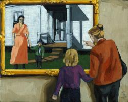 Contemporary Figurative Painting - Viewing the Past