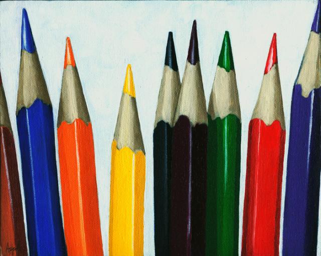 Colored Pencils - realistic still life